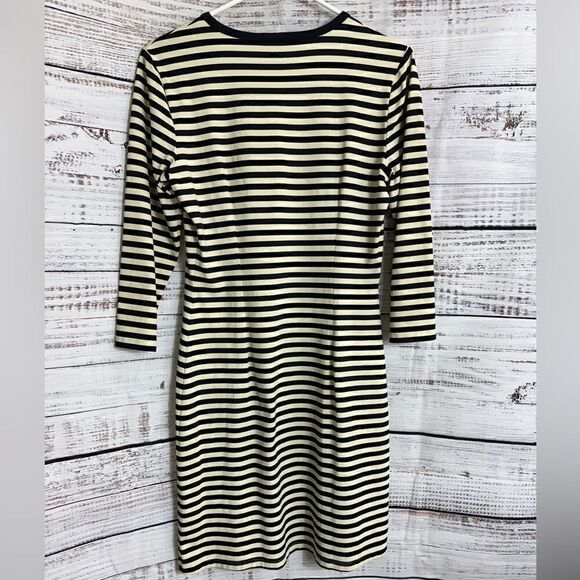 J. McLaughlin Dress Womens Sz S catalina cloth Shift Striped light Nylon Blend - Picture 3 of 9
